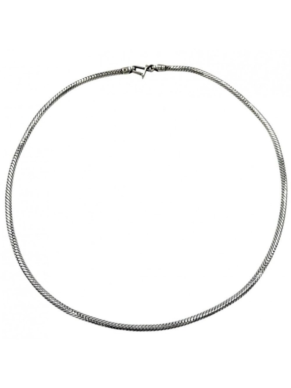 Hermes Necklace Snake Chain Vintage 925 Sterling Silver